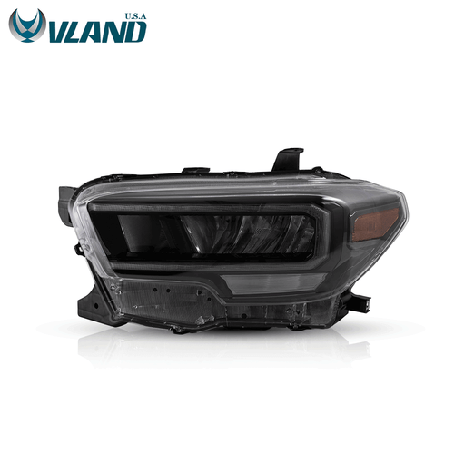 VLAND Full LED Headlight For 2015-2023 Toyota Tacoma Reflector Front Lamps 2PCS - Picture 2 of 15