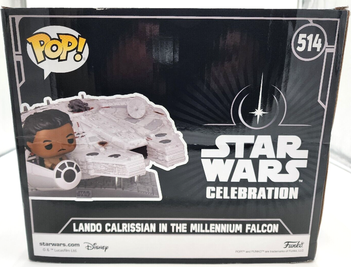 Star Wars Funko Pop 514 Lando Calrissian In Millennium Falcon NIB