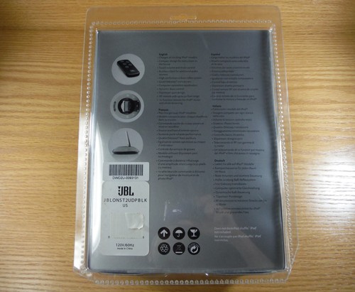 JBL On Stage II 30-PIN iPod Wired Speaker with Remote Black Brand New Sealed - Picture 2 of 10