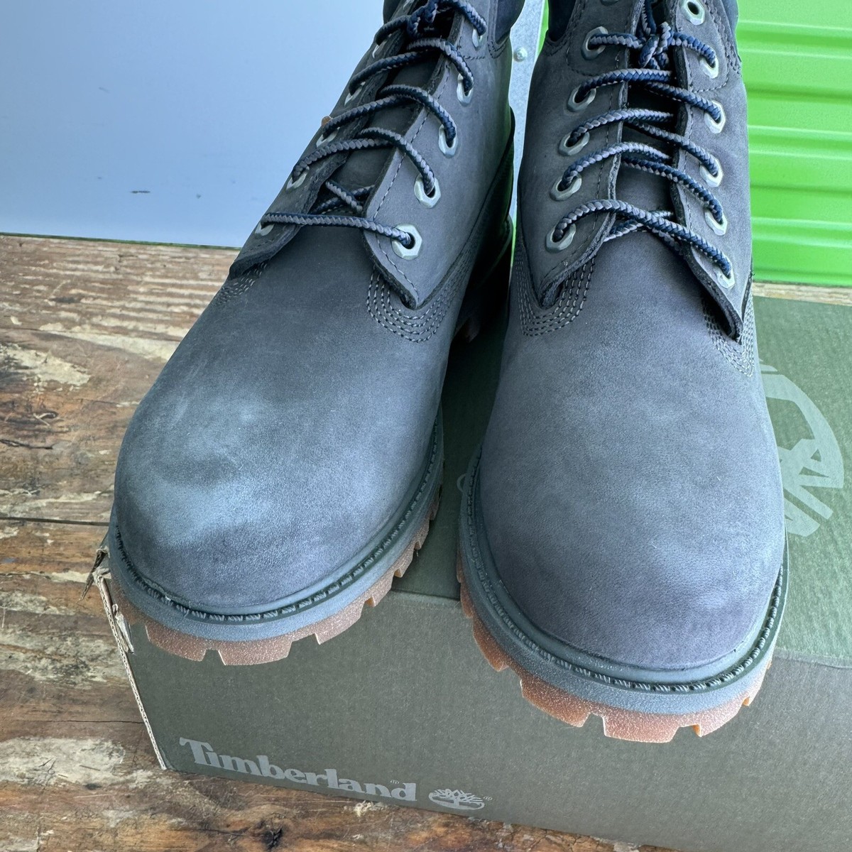 靴 Timberland 3EYE CLASSIC LUG DARK GREY Timberland 3-Eye Lug Handsewn Boat Shoe -TB0A62GH