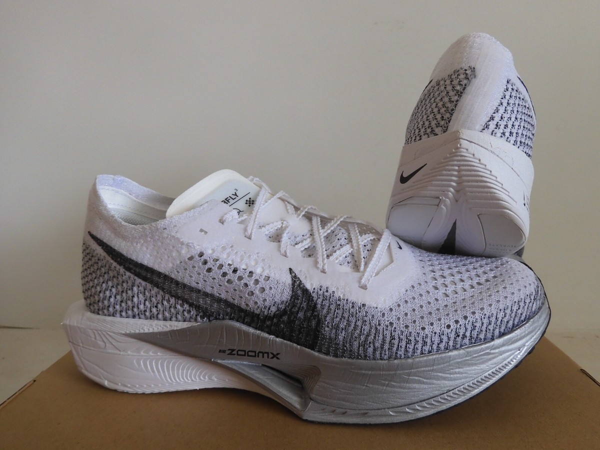 NIKE ZOOMX VAPORFLY NEXT% 3 WHITE-DARK SMOKE GREY SZ 7.5 [DV4129