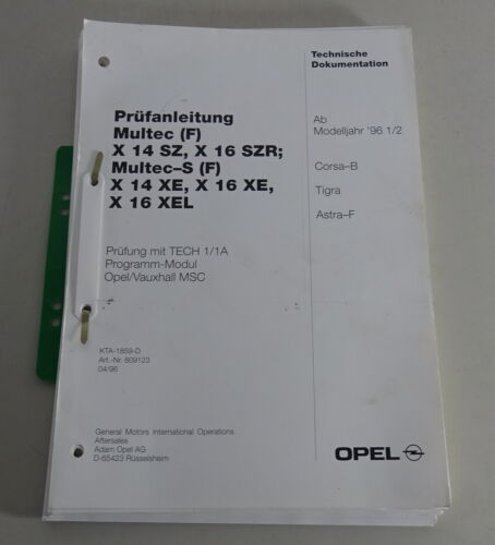 Manual de Taller Instrucciones Inspección Opel Corsa B, Tigra , Astra F Multec