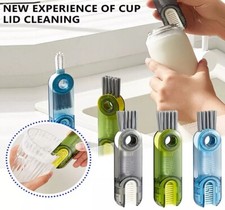 3 in1 Tiny Bottle Cup Lid Detail Brush Multi-Functional Crevice Cleaning Brush