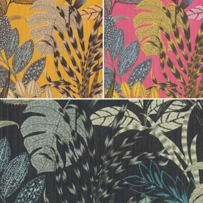 Vinyltapete Nala Kapstadt rosa, gelb oder schwarz Metropolitan Stories Blumen