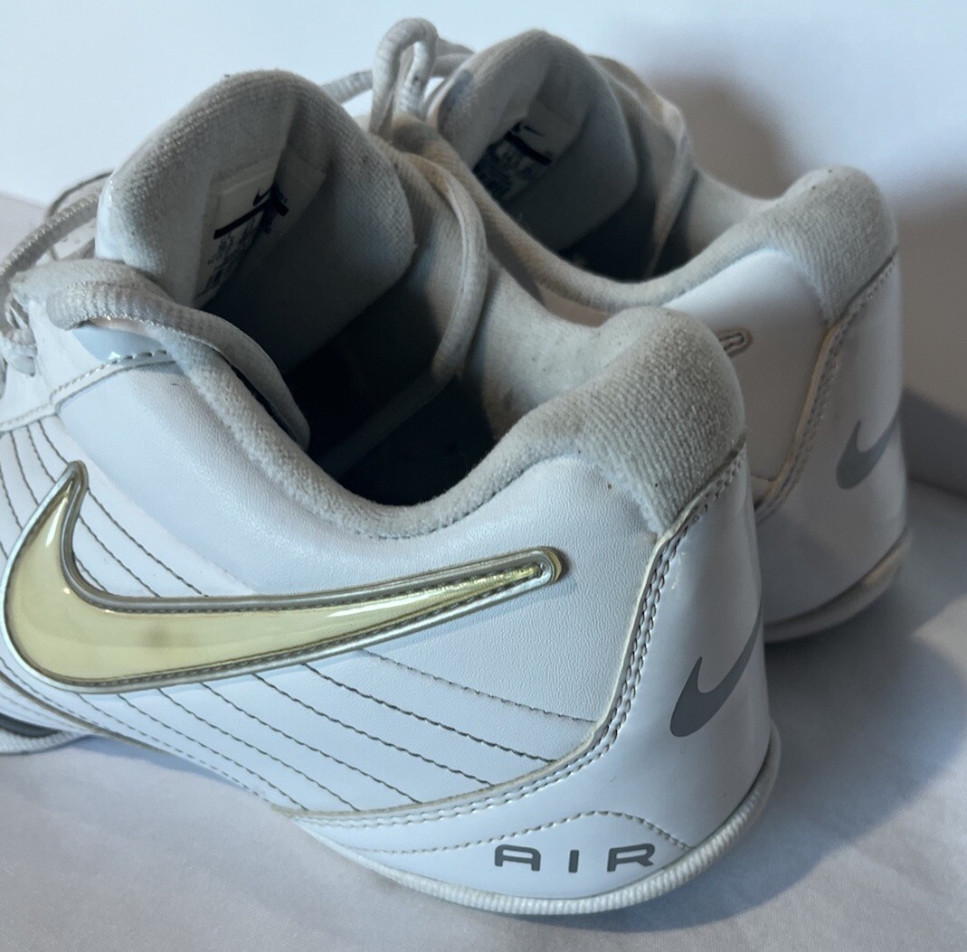 Nike Air Baseline Low Men White Metallic Silver Sneakers 386240-111 Size 11 Buy Nike Air Baseline Low  main image 3