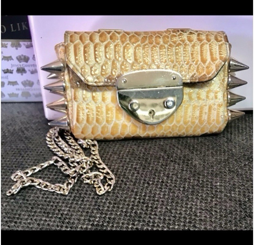 Ventidue Python Mini Bag With Violent Pyramid Stu… - image 1