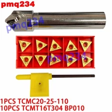 1PCS TCMC20-25-110 45° Indexable chamfering arbor+10PCS TCMT16T304 BP010 insert