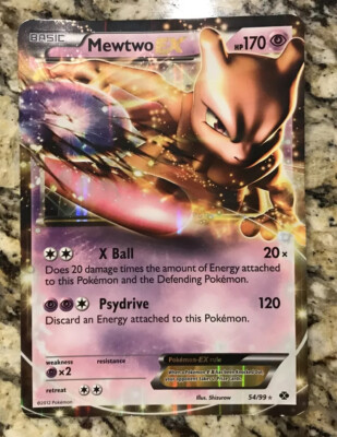 Mewtwo EX 54/99 - Rare Holo Oversized Promo Pokémon card | eBay
