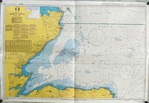 Admiralty 115 MORAY FIRTH SCOTLAND EAST COAST Nautical Genius Paper Map Chart