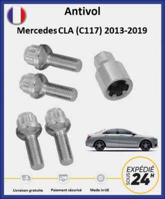 BIMECC 4x Wheel Safety Bolts Mercedes CLA (C117/W117) 2013-2019 With Key