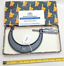 Brown & Sharpe Machinists 75 - 100mm Micrometer with Original Storage Box, USA
