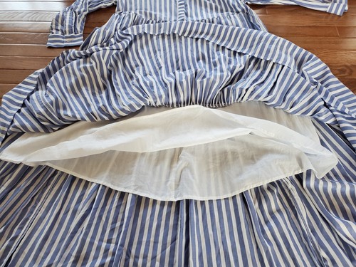 NWT Vineyard Vines Blue & White Stripes Long Shirt Dress Women's Size 6 ($198) - Picture 14 of 22