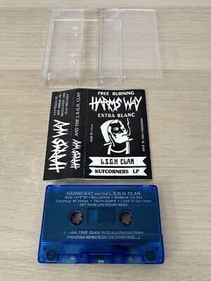 Harms Way And The L.S.G.H. Clan (1995) - Free Burning Extra Blanc Kutcorners LP