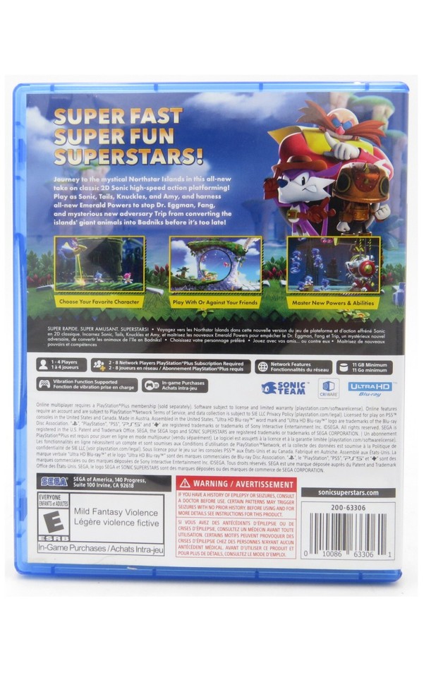 Sonic Superstars Für PlayStation 5 – Originalverpackt, Mit Multiplayer & Online!