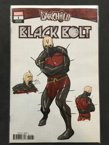 Darkhold Black Bolt #1 1:10 Tormey Design Variant Marvel 2021 VF/NM Comics Book