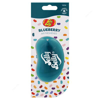 3D Gel Hanging Car Air Freshener - Blueberry - Oversized - Jelly Belly 15214