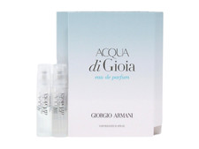 GIORGIO ARMANI ACQUA DI GIOIA EDP 1.2ml .04fl oz x 2 PERFUME SPRAY SAMPLE VIALS