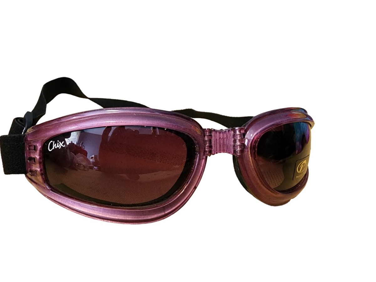 CHIX Nomad Smoke Gradient Lens Pearl Purple Frame Goggles With