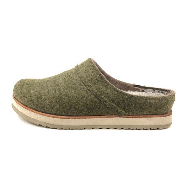 Zoccoli Merrell Juno lana oliva invernali interni esterni slip on donna US 7 EUR 37 5