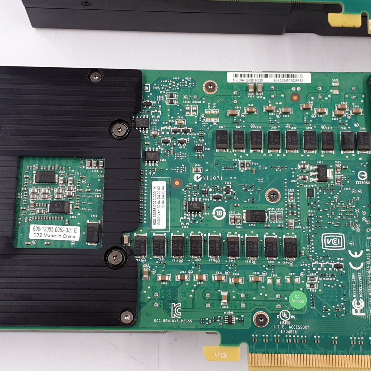 1) Nvidia GRID K520 + (1) GeForce GRID K520 8GB GDDR5 GPU Video