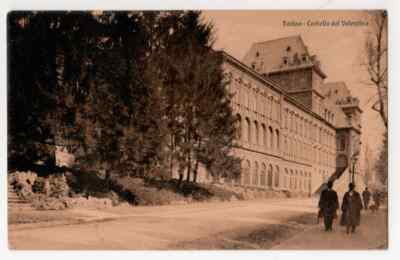 A5 TURIN POSTCARD - VALENTINO CASTLE TRAVELLED 1909