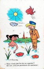 FRANCE CP ILLUSTREE HUMOUR Vintage Postcard Humor K873