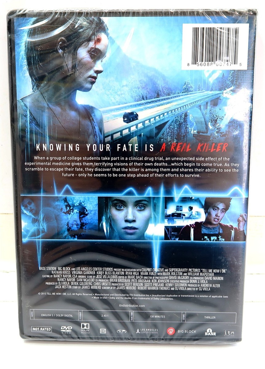 New TELL ME HOW I DIE 2015 DVD Factory Sealed Movie ~ Kress