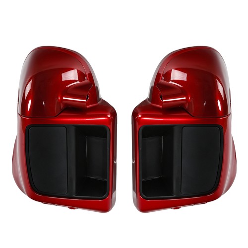 Vainas de altavoces con carenado inferior ventiladas aptas para Harley Touring 2014-2023 Wicked Red - Imagen 1 de 10