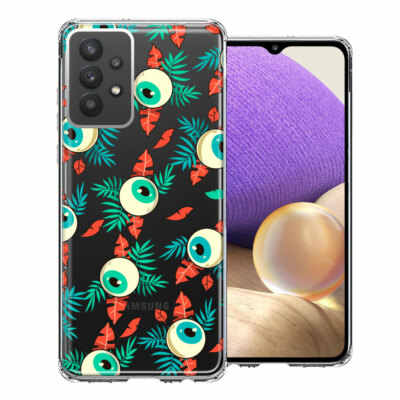 For Samsung Galaxy A32 Halloween Creepy Eyeballs Double Layer Phone Case  Cover | eBay