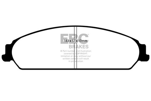 Pastillas de freno delanteras EBC GreenStuff para Chrysler 300C 5,7 2004-2011 DP21724 - Imagen 2 de 2