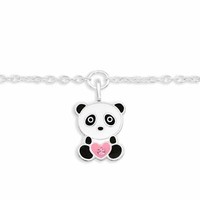 Armkette Mit Panda AnhäNger 925 Silber - Kinder Damen MäDchen Schmuck