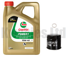 Castrol Power 1 and Hi-Flo Oil Filter for Suzuki GSXS1000F L5-M1 2016-2021