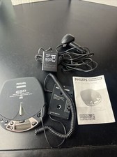 Philips Magnavox AZ 7463/17T 10 Second ESP Portable CD Player w/ Accessories VTG