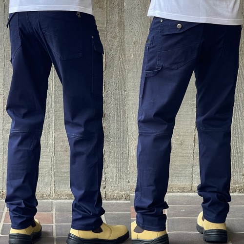 Men's Work Pants Cargo Trousers zip Pocket Tradies Pants Stretch Cotton - Picture 7 of 60