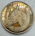 Vintage 1 Oz Proof Silver Roud -- Good Luck Horseshoe Coin