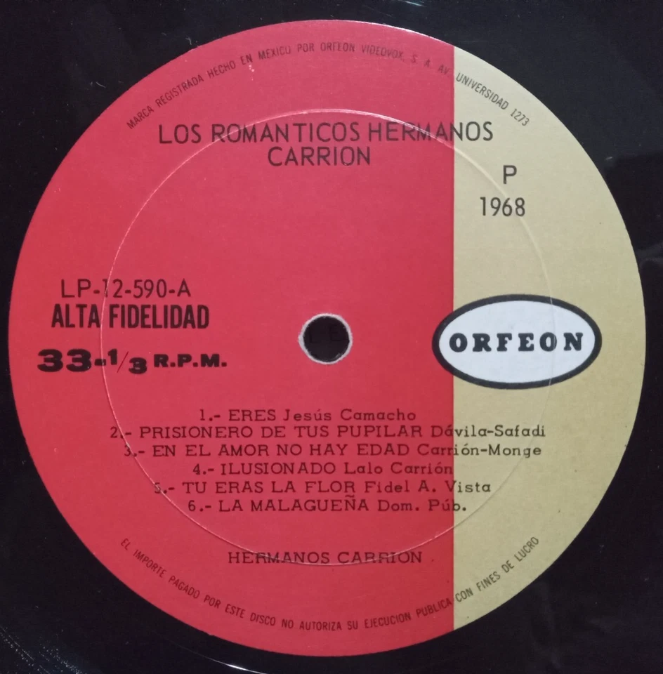 MEXICAN FOLK ROCK LP 1968 BOB DYLAN, ROY ORBISON EVERLY BROS COVERS HEAR! - Image 4 of 4