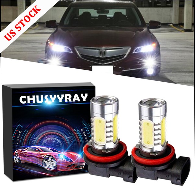 2x 6000K White H11 H8 LED Fog Light Bulb for Acura TSX TL ILX MDX RDX