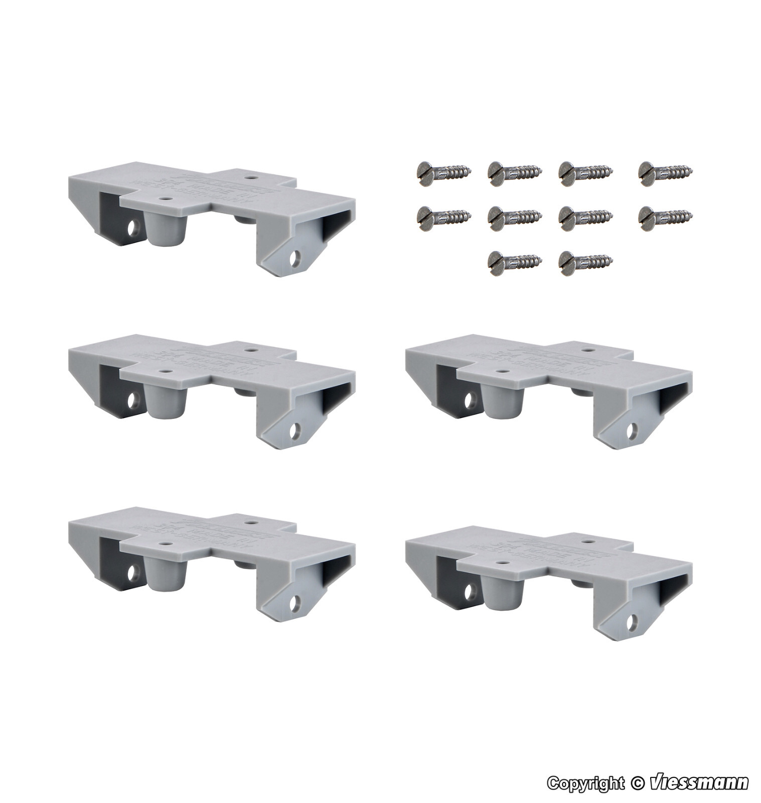 Tr&auml;gerwippe f&uuml;r Br&uuml;cken, 5 St&uuml;ck    / Vollmer 44006 /Spur H0