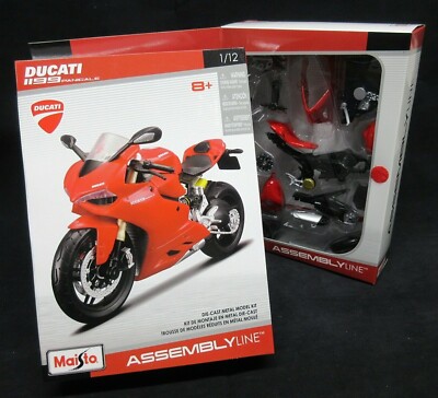 NIB MAISTO 1/12 ASSEMBLY KIT DIECAST REPLICA DUCATI 1199 PANIGALE