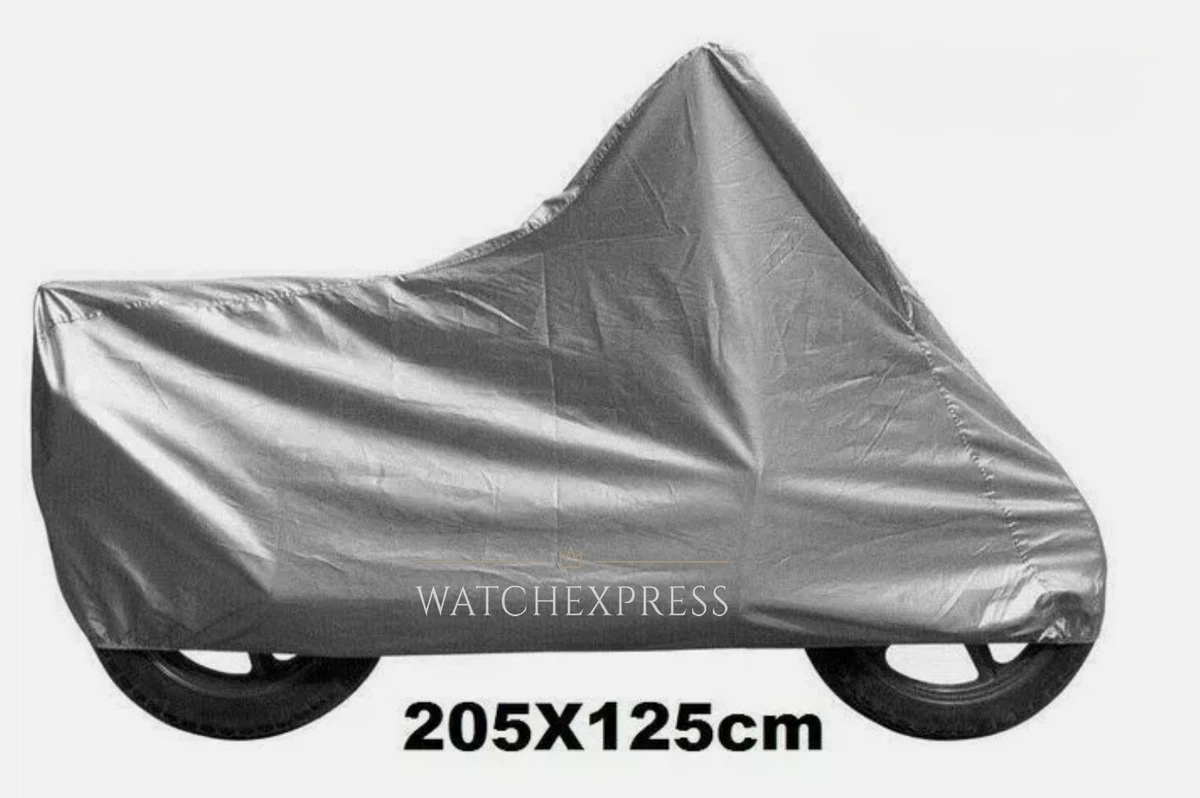 Copri Moto Universale Antipioggia Taglia XXL - Telo Protezione Esterno In Poliestere Argentato Con Custodia - Leggero E Pieghevole Per Moto, Scooter, Ciclomotore