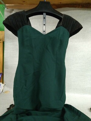 Vintage Green Velvet Dress Bow Made In U.S.A Size 12 Women's | eBay