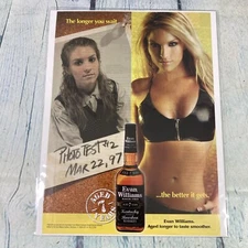 2004 Sexy Lady Evan Williams Whiskey Vtg Print Ad/Poster Promo Art Magazine Page