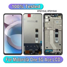 For Motorola Moto One 5G Ace XT2113 LCD Display Touch Screen Digitizer Frame