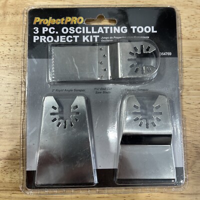 3-PC ProjectPRO Oscillating Tool Project Kit  Blades Universal