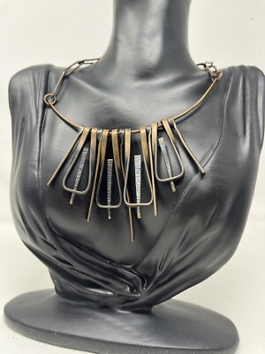 Messing Kette Unikat Vintage Designer