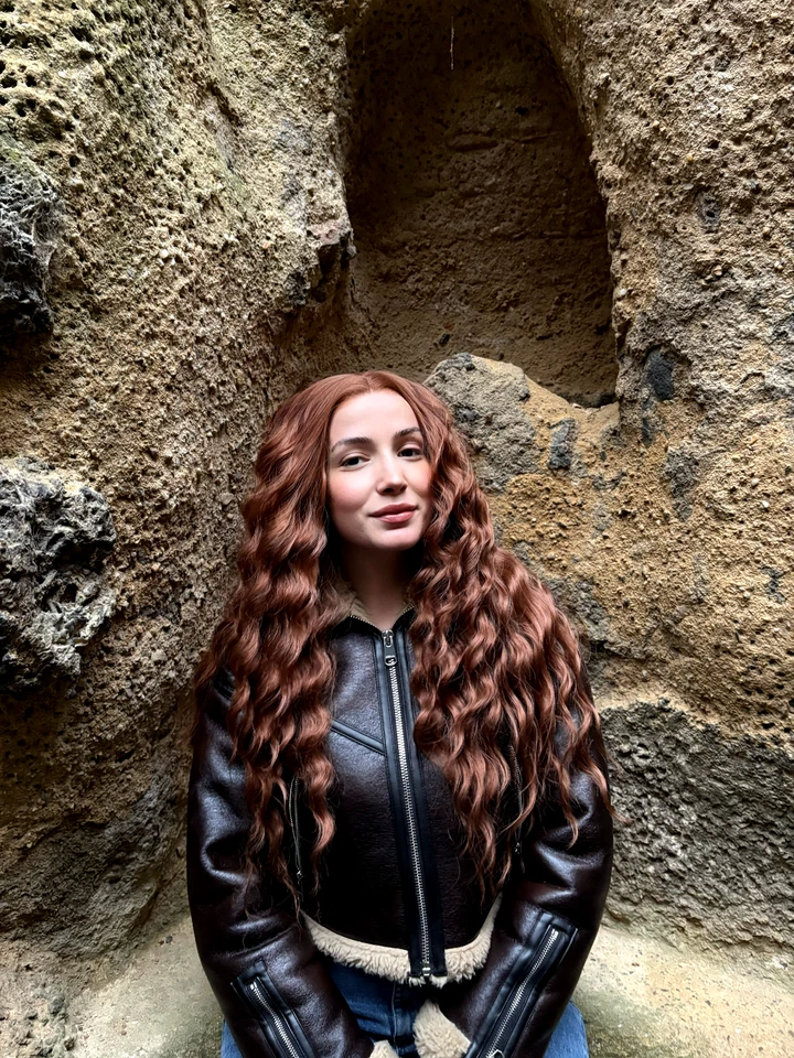 Медный имбирный красный парик 13x4 без деталей кружевной спереди, бесклеевой парик для косплея Merida - Изображение 2 из 4