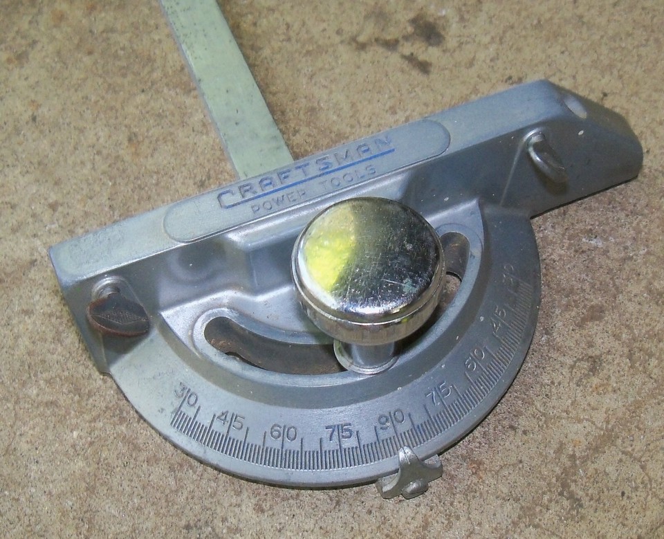 Craftsman 113.27520 10" Table Saw Push Through Miter Gauge, 3/4" Slot