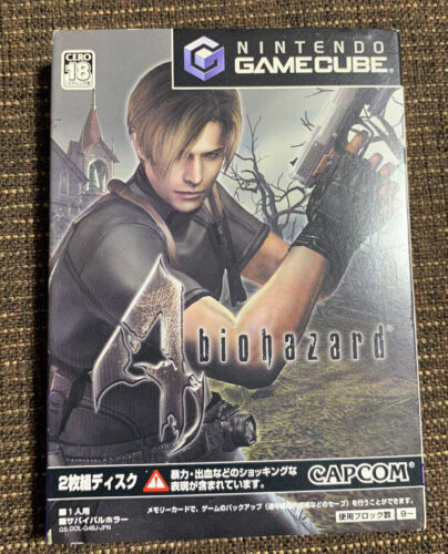 Game Cube Biohazard 4 Resident Evil IV Nintendo Capcom GC Gamecube JAPAN JP JPN - Afbeelding 1 van 2