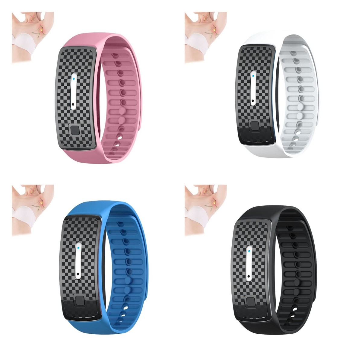 Xumann 2PCS Ultrasonic Body Shaping Wristbands - Lymphatic Drainage & Fitness Bracelets For Men & Women