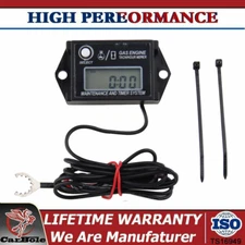 Waterproof Digital Tachometer Tach Hour Meter Motor ATV Engine Inductive Gauge